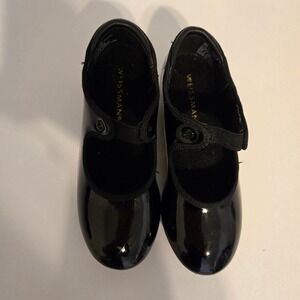 Weissman Black Patent Tap Shoes Style W600 Kids Size 11CM